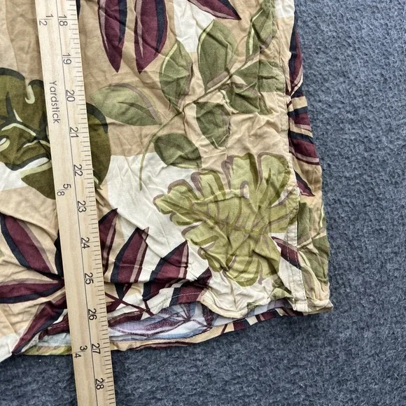 Reyn Spooner Floral Hawaiin Shirt Mens M Spun Rayon Palm Print Made in USA SS - Picture 6 of 7